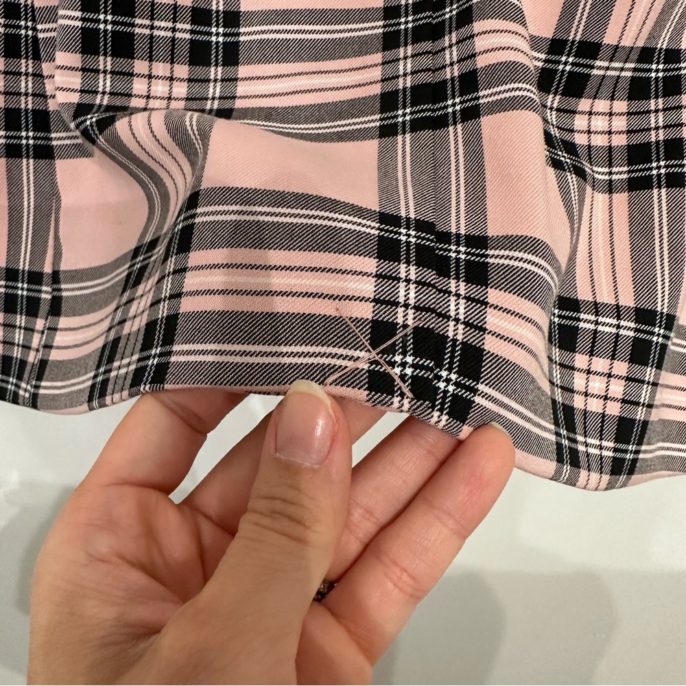 Sunday Best Aritzia Galt Checkered Plaid Double Breasted Blazer Jacket - Picture 8 of 10
